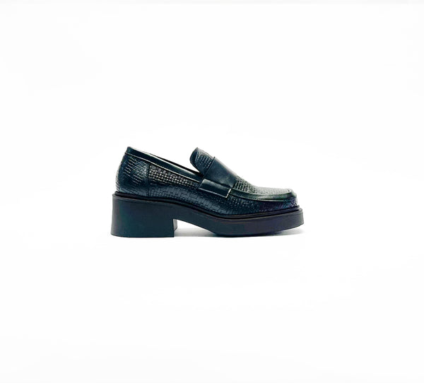 Charlot - Loafer - Braided Black Leather